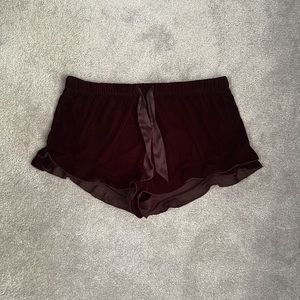 Victoria’s Secret velvet sleep short